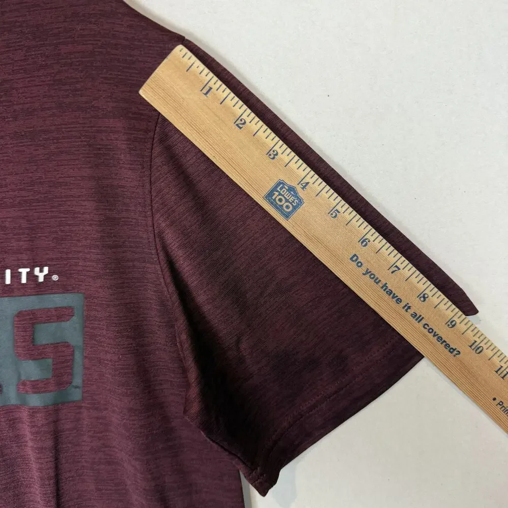 Russell Texas A&M Aggies T-Shirt Men's‎ Medium Maroon Crew Neck Short Sleeve